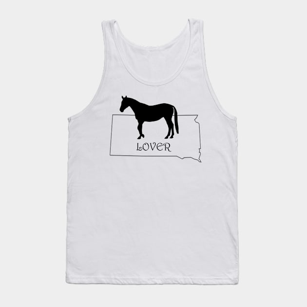 South Dakota Horse Lover Gift Tank Top by Prairie Ridge Designs